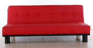 Sofa Couch Melbourne 3er Sofa Schlafsofa, braun, weiß, schwarz, rot