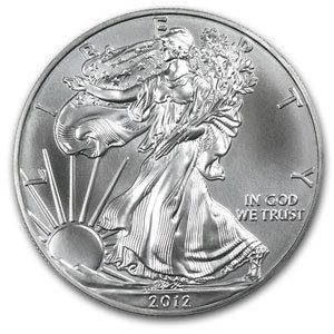 999 American Silber Silver Eagle Liberty 2012 1 oz Ag NEU / TOP