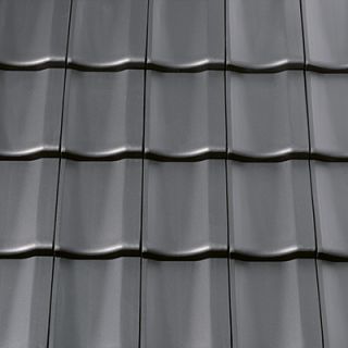 1m² C62G grau engobiert Dachziegel Dachpfannen Dach Ton Ziegel