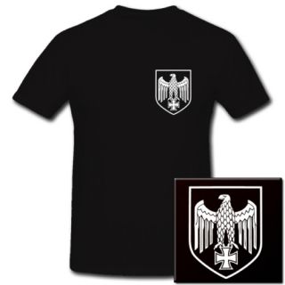 Reichsadler Alder Stahlhelm WH Biker T Shirt *993