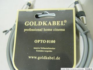 Goldkabel Opto 0100 Professional Optokabel neu
