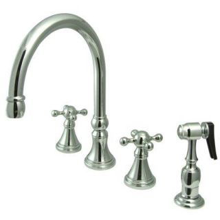 Elements of Design ES2791KXBS 8 Deck Mount Kitchen Faucet with Brass