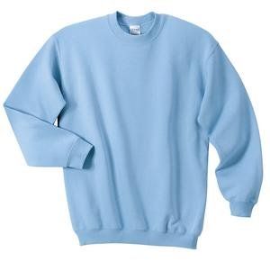 NEW Gildan Ultra Cotton   Crewneck Sweatshirt Light Blue