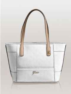 GUESS Reiko Small Carryall Tote, WHITE Shoes