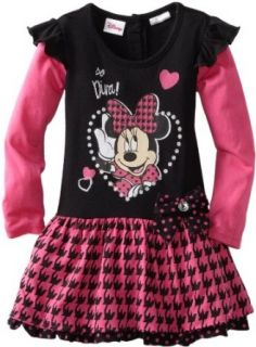 Disney Girls 2 6X Minnie Mouse Diva Twofer Sleeve Dress