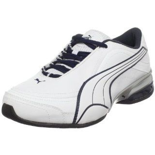  PUMA Mens Tazon 4 Cross Trainer,White/New Navy,14 D US Shoes