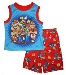 Super Mario Brothers Boys Short Pajama Set Clothing