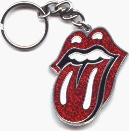 Rolling Stones   Classic Red Glitter Tongue Logo   Metal