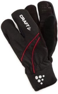 Craft Thermal Split Finger Glove (Black, Large) Clothing