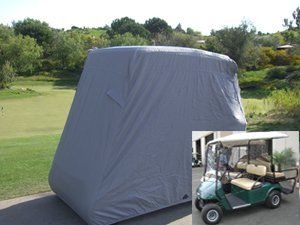 Deluxe 4 Passenger Golf Cart Cover roof 80L Grey, Fits E