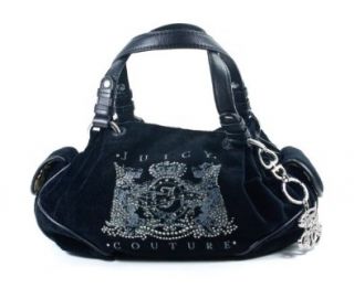 Juicy Couture Baby Fluffy Velour Black Handbag Shoes