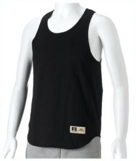 Russell Athletic Mens Cotton Performance Tank, Black