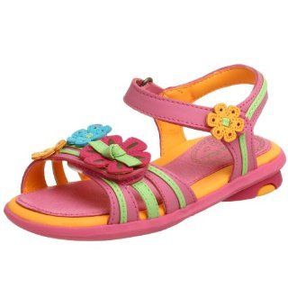 Little Kid Matika Sandal,Azalea/Green/Cream,13 W US Little Kid Shoes