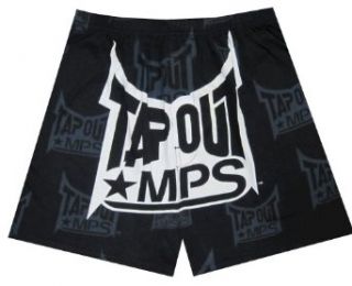 TapouT Black and White Boxer Shorts for Men Clothing