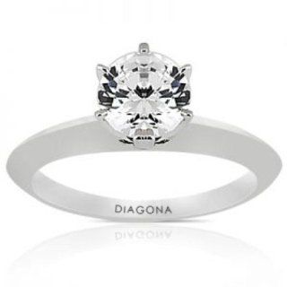Diagona 35665, Round Cut Diamond Solitaire Engagement Ring