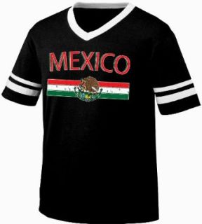 Mexico Crest International Soccer Ringer T shirt, Mexican