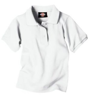 16 Picot Collar Top   School Uniform, White, XL (18 20) Clothing