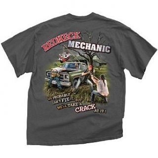 Redneck Car Mechanic Hillbilly Butt Crack T Shirt