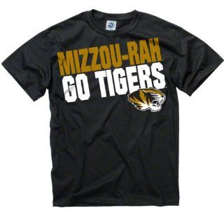 Missouri Tigers Black Mizzou Zou Crew Slogan T Shirt