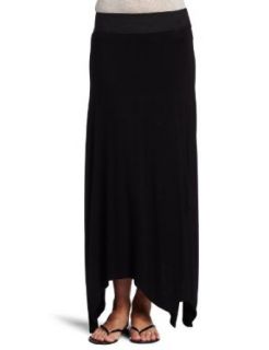 Kensie Girl Juniors Jersey Long Skirt, Black, X Small