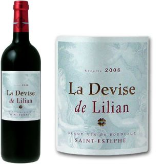 2008   Achat / Vente VIN ROUGE La Devise de Lilian 2008  