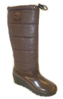  Sperry Womens Sydney Dark Brown Rain Boots (10 M US) Shoes
