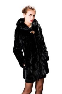 Queenshiny Long Womens 100% Real Genuine Mink Fur Coat