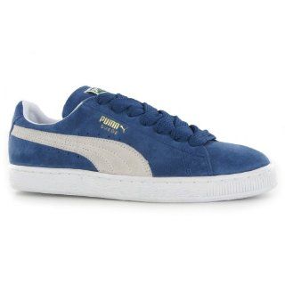 Puma Suede Classic Eco Blue White Mens Trainers Shoes