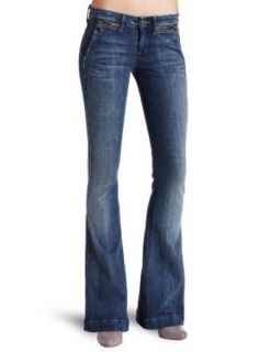 Jiselle Zip Pocket Flare Jean in Kittenger, Kittinger, 32 Clothing