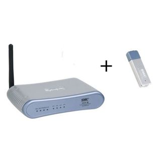 SMC Networks Pack Routeur + Clé USB WiFi 54G   Achat / Vente PACK
