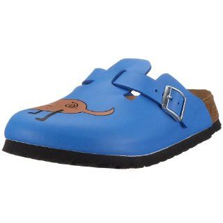 Clogs Birko Flor, Dog Blue Background, With A Narrow Insole Shoes