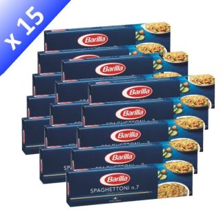 Lot de 15   BARILLA Spaghettoni N°7   15 paquets de 500g   Aussi