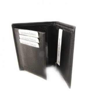 European leather wallet Jacques Esterel brown. Clothing