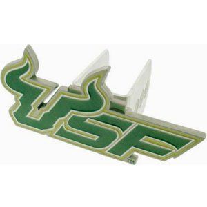 South Florida Bulls Logo Pewter Hitch Cover Sports
