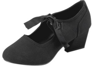 Black Colonial Woman Costume Shoes (Size 07) Shoes