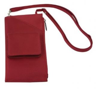 Travelon Cross Body Travel Wallet, Red, One Size Clothing