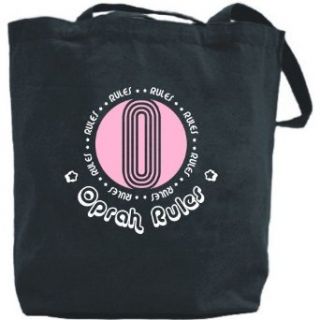 Canvas Tote Bag Black  Oprah Rules  Name Clothing