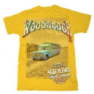 Woodstock 40 Years Yellow T Shirt (x large) [Apparel