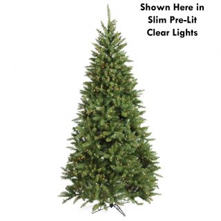 Good Tidings Allegheny Fir Slim 7.5 foot Pre lit Seasonal Tree Today