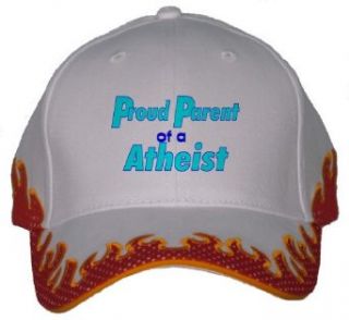 Proud Parent of an Atheist Orange Flame Hat / Baseball Cap