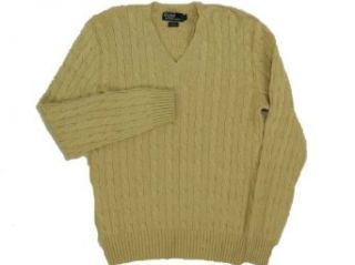 Polo Ralph Lauren Silk/Cashmere Sweater Khaki L Clothing