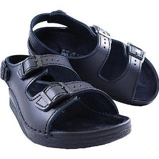 Nebraska Black Leather Backstrap Sandal Size 45 Regular EU Shoes
