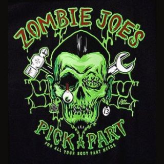 Lucky 13 Zombie Joes Mens Black T Shirt NEW Chop Shop