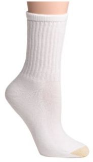 Gold Toe Womens 3 Pack Comfort Crew Athletic Sock, White