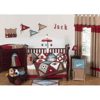 Sweet Jojo Designs All Star Sports 11 piece Crib Bedding Set
