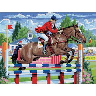 Junior Large Paint By Number Kit Show Jumping