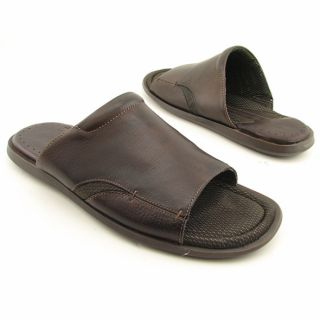 MURPHY Mens Vaden Slide Brown Sandals Leather Slide Shoes (Size 13