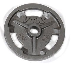 35 Pound VTX Olympic Grip Weight Plates with 3 Grip Holes