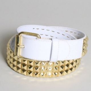 Belt in White/Gold by BodyPunks, Size X Large (41 45) Clothing