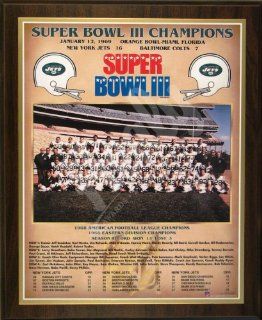 1968 New York Jets NFL Football Super Bowl 3 III